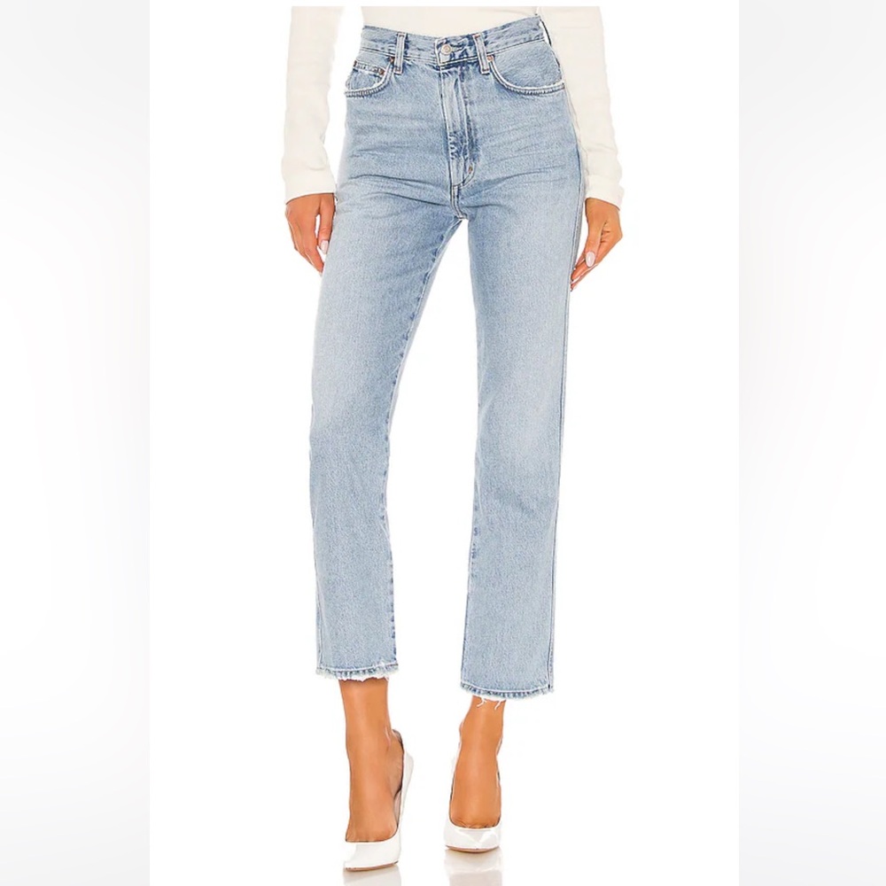 AGOLDE Pinch Waist High Rise Kick Cropped *No Pocket* Jeans